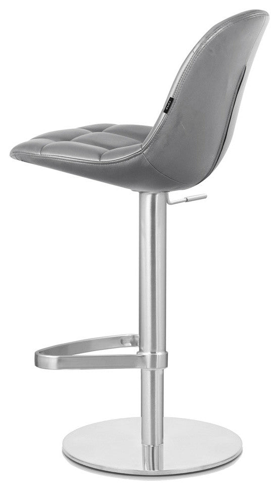 Rochelle Bar Stool - Round Flat Base, Slate