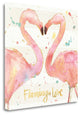 "Flamingo Fever II" By Anne Tavoletti, Giclee Print on Gallery Wrap Canvas