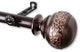 Caliendra Curtain Rod 3/4" Dia. 120-170", Cocoa