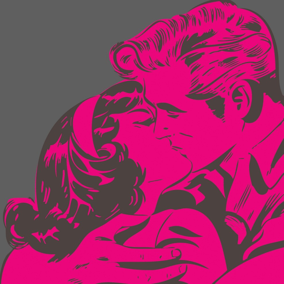 "Kiss" Print on Canvas