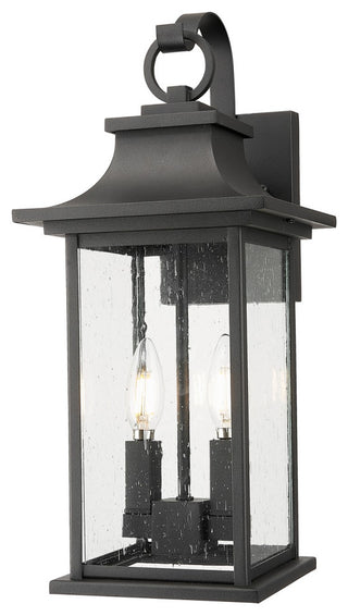 Tiberius 2-Light Outdoor Wall Mount, Black