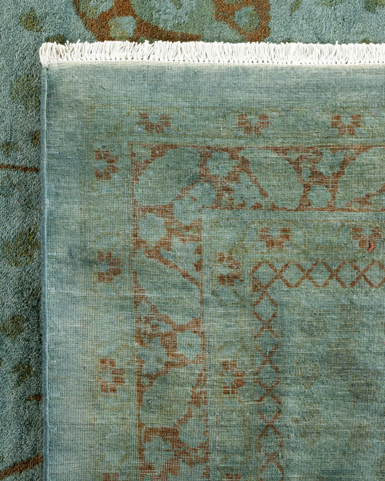 Fine Vibrance, One-of-a-Kind Hand-Knotted Area Rug Gray, 9' 4" x 12' 4"