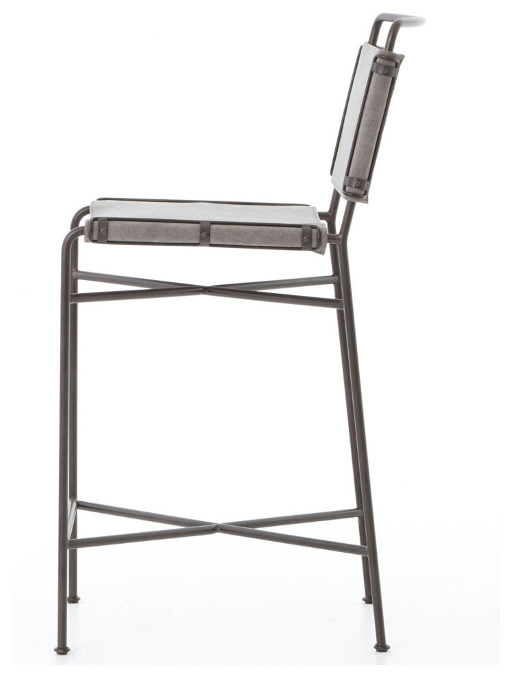 Wharton Stool-Stonewash Grey-Counter