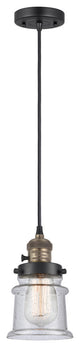 INNOVATIONS 201CSW-BAB-G184S 1-Light Mini Pendant Black Antique Brass