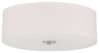 Access Lighting 64063LEDDLP/WH Mid Town 3 Light 18"W LED Flush - Brushed Steel