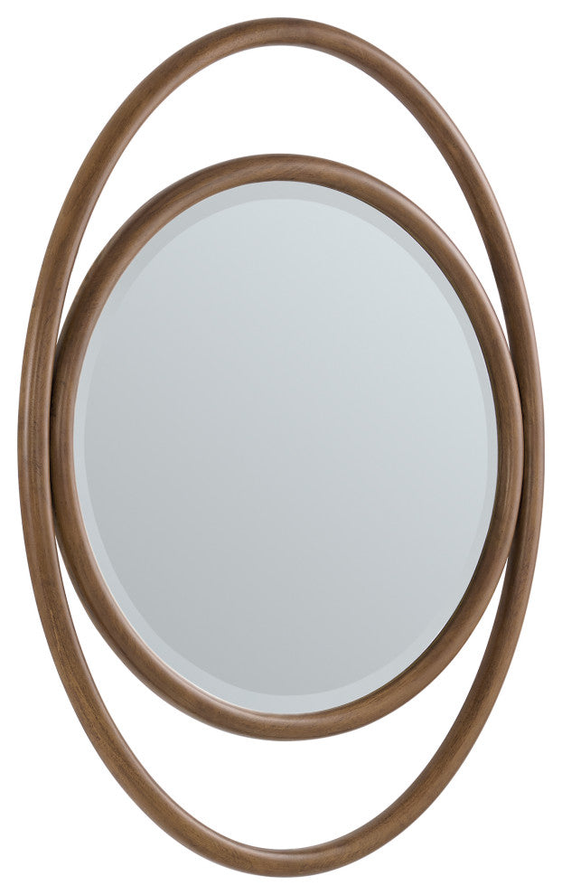 Esca 28" Mirror, Mid-Century Walnut