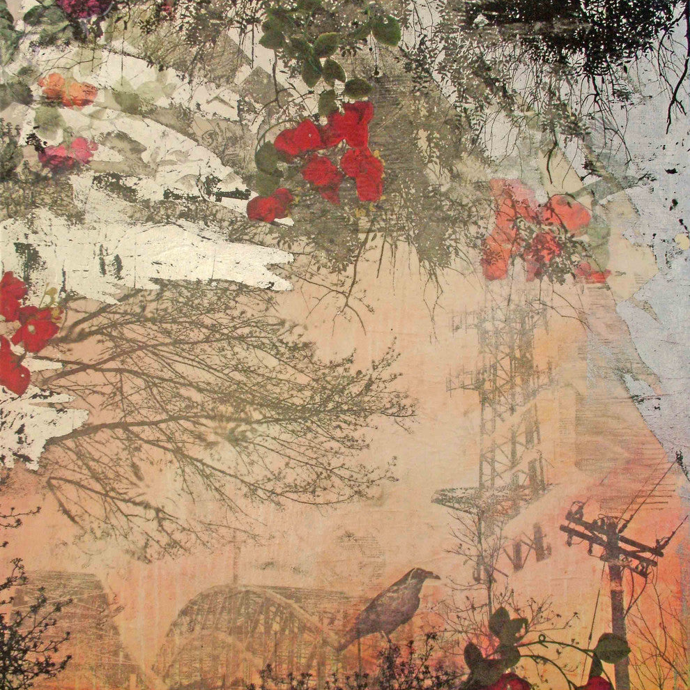 "Edifice" Painting Print on Canvas by Tracy Silva Barbosa