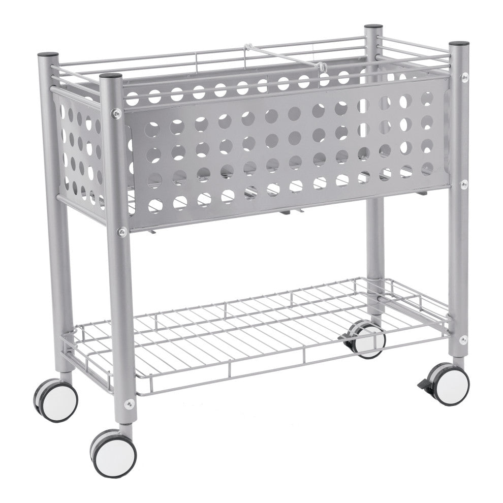 Vertiflex File Cart With Open Top, Matte Gray
