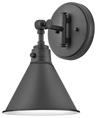 Arti Small Single Light Sconce in Black