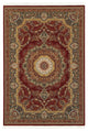 Mackenzie Traditional Medallion Red/ Multi Fringed Area Rug, 6'7"X9'6"