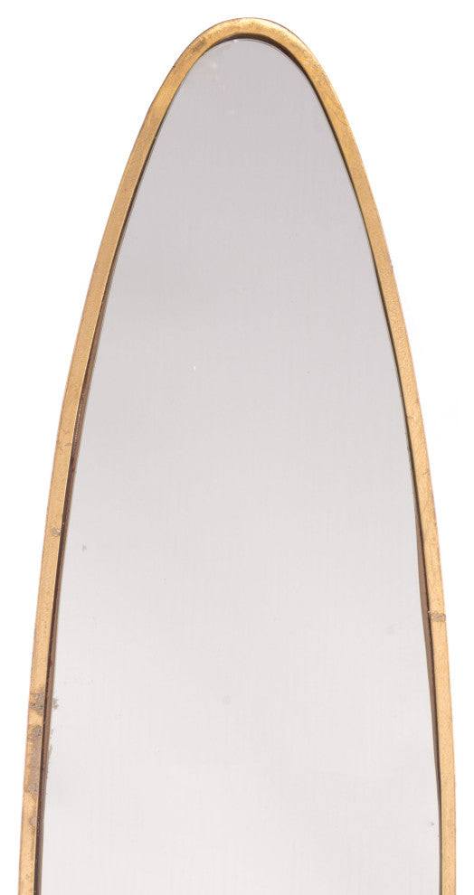 Large Oval Mirror Gold