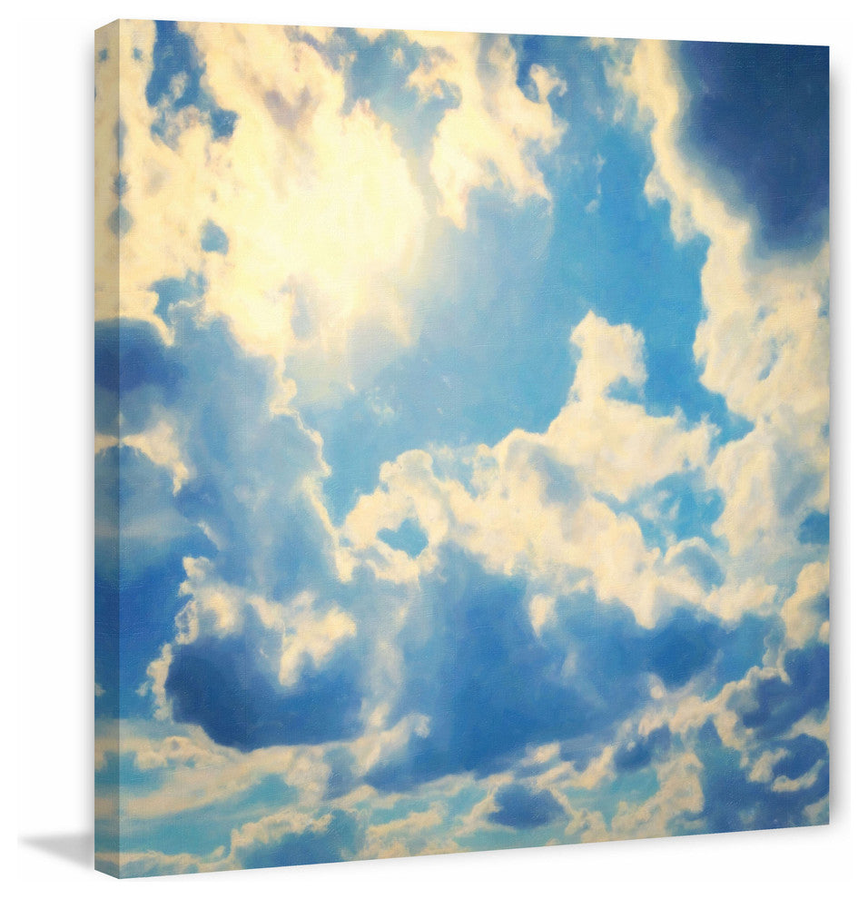 Clouds Print on Canvas, 45x45 cm