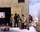George Henry Durrie Settling a Bill, 20"x25" Gallery Wrapped Canvas Print
