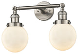 Innovations Lighting 208-Sn-G201-6-Led 2 Light Dimmable Led 17" Vanity Light