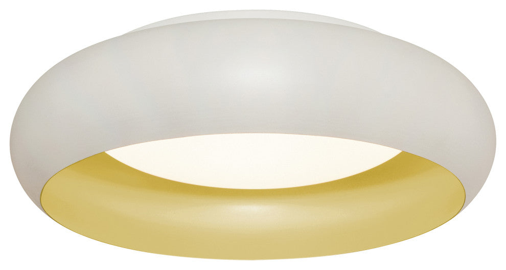 Kayce 12'' LED Flush Mount, White