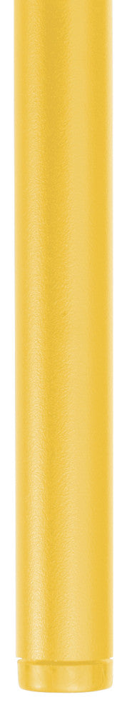 LeisureMod Devon Modern Outdoor Stackable Aluminum Dining Chair, Set of 4, Yellow