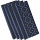 Mudcloth Geometric Print Napkin, Navy Blue (Set of 4), 19 x 19"