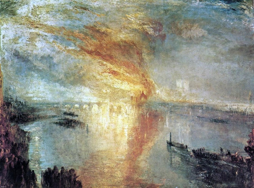 Joseph William Turner The Burning of the Houses of Lords Wall Decal