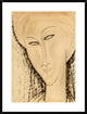 "Tete De Femme" Framed Digital Print by Amedeo Modigliani, 29x38"