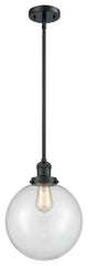 X-Large Beacon 1-Light Mini Pendant, Matte Black, Clear