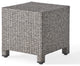 GDF Studio Pueblo Outdoor Mixed Black Wicker Side Table