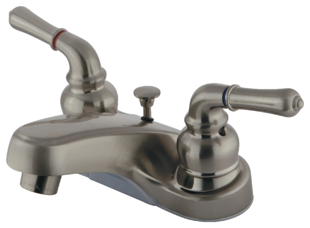 Kingston Brass 4" Centerset Bathroom Faucet, Brushed Nickel