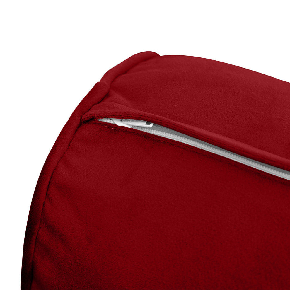 STYLE V6 Full Velvet Pipe Trim Indoor Daybed Bolster Pillow |COVER ONLY| AD369