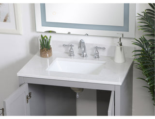 Elegant Decor 30" Backsplash, Calacatta White