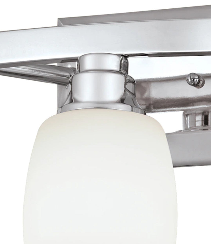 Allen + Roth 21"W 3-Light Bath Vanity Light Fixture by Kichler Chrome Finish