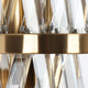 LNC Tadonipkeseismo 2-Light 8" Modern Crystal Tube Wall Sconces, Brass