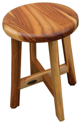 EcoDecors Shoji Solid Teak Bath Shower Stool
