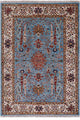 Hand-Knotted Persian Tabriz Wool Rug 4' 10" X 6' 10" Q10145