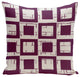 Geometric Decorative Pillow, Purple, 16"x16"