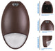 Bronze Outdoor LED Teardrop Emergency Wall Pack with Photocell, 2700k