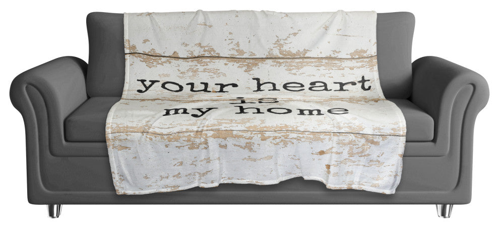 Your Heart is My Home 50x60 Coral Fleece Blanket