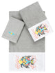 Linum Home Turkish Cotton Feliz 3-Piece Embellished Towel Set, Light Gray