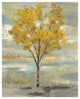 "Golden Tree and Fog I" Digital Paper Print by Silvia Vassileva, 18"x22"