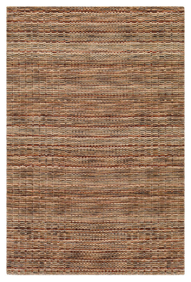 Italia Solids and Tonals Cream, Khaki Area Rug, 5'x7'6"