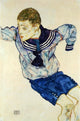 Egon Schiele Boy in a Sailor Suit - 18" x 27" Premium Canvas Print