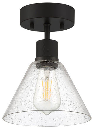 Access Lighting 63146LEDDLP/SDG Port Nine 8"W LED Semi-Flush - Matte Black