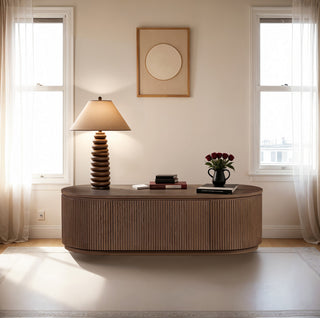 Moana Wood Storage Coffee Table, Brown, 52" W X 26" D