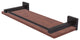 Montero 16" Solid Wood Shelf with Gallery Rail, Venetian Bronze
