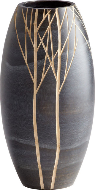 Cyan Design Small Onyx Winter Vase, Black