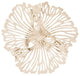 Flower Wall Art, Extra Small, Ivory, Metal