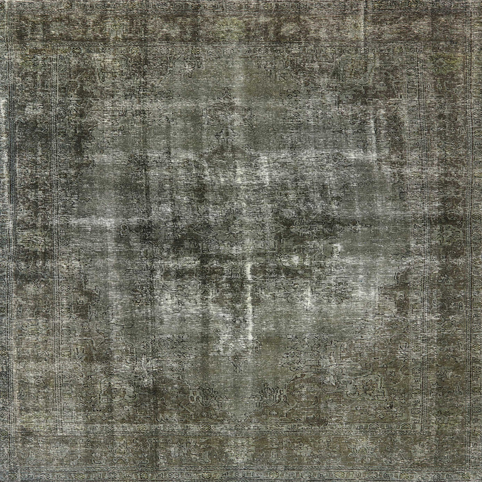 Ahgly Company Indoor Square Mid-Century Modern Area Rugs, 7' Square