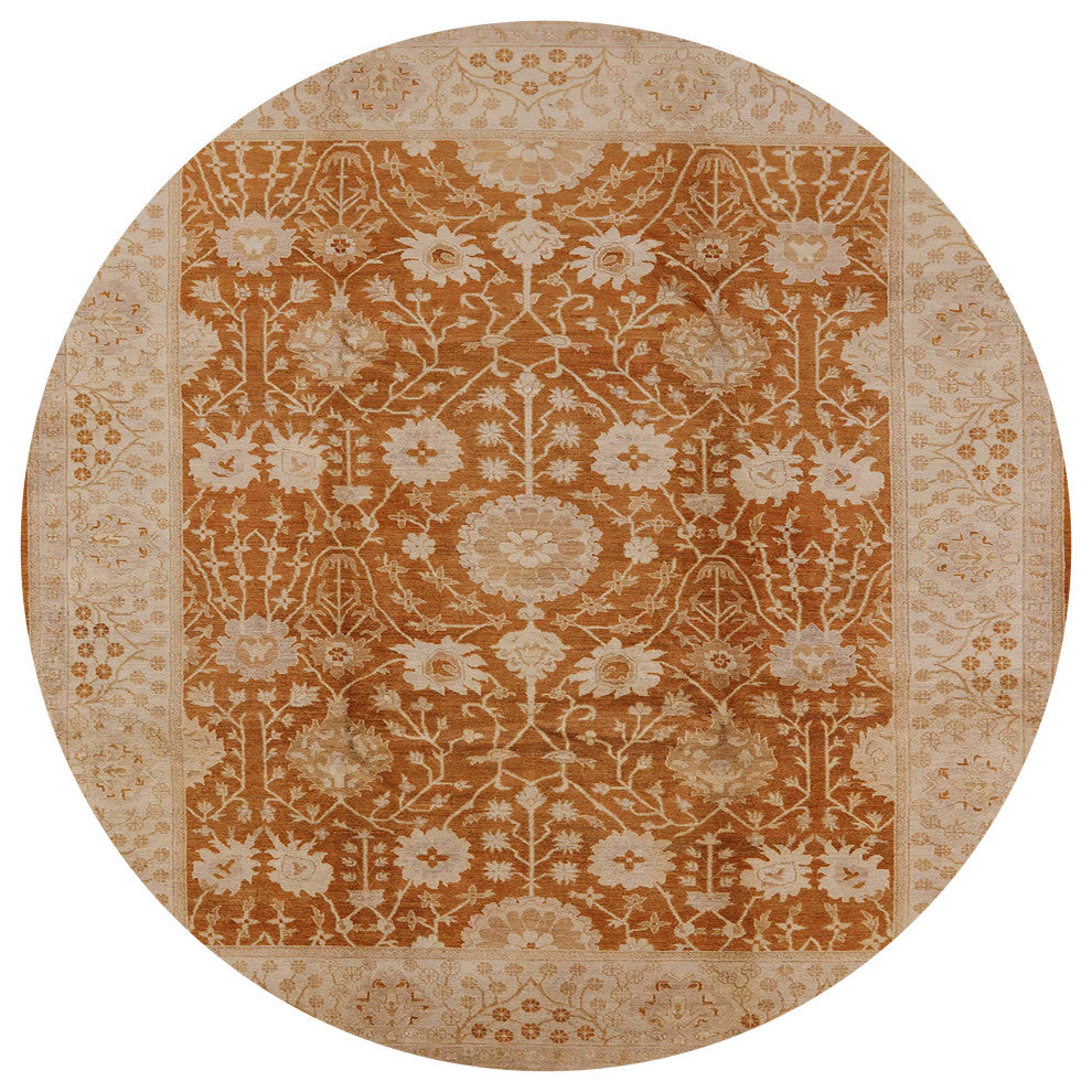 Ahgly Company Indoor Round Mid-Century Modern Area Rugs, 4' Round