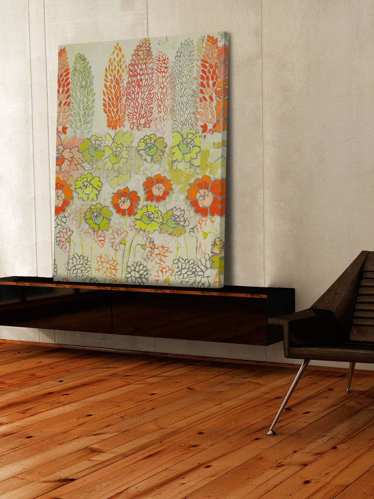 "Big Orange II" Painting Print on Wrapped Canvas