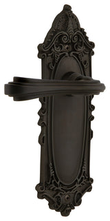 Victorian Plate With Fleur Lever, Oil-Rubbed Bronze, Left-Handed
