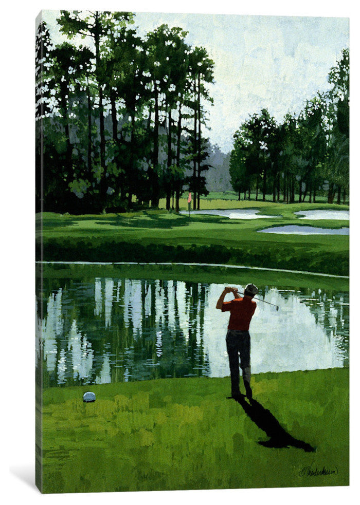 "Golf Course 9" by William Vanderdasson, Canvas Print, 18x12"