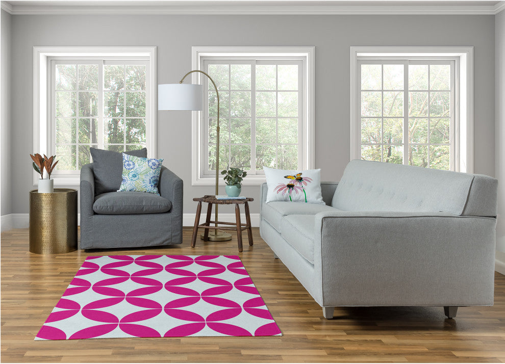 Eye Opener Spring Chenille Rug, Orchid, 4'x6'